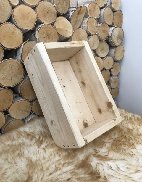 Деревянный ящик для подарка декоративный короб